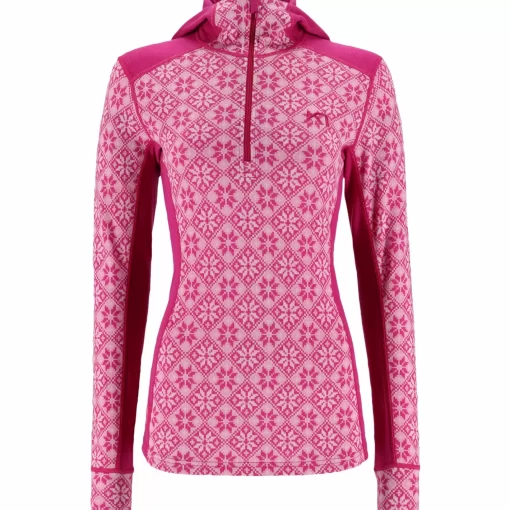 Kari Traa Rose Baselayer Hoodie - 100% Merino Wool