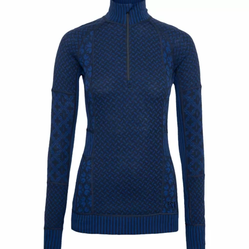 Kari Traa Smekker Half Zip Baselayer - 100% Merino Wool