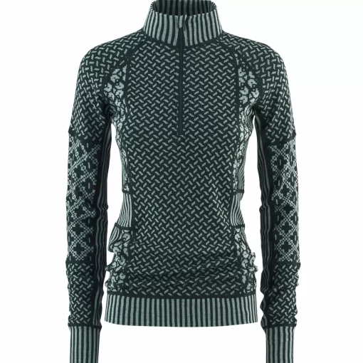 Kari Traa Smekker Half Zip Baselayer - 100% Merino Wool